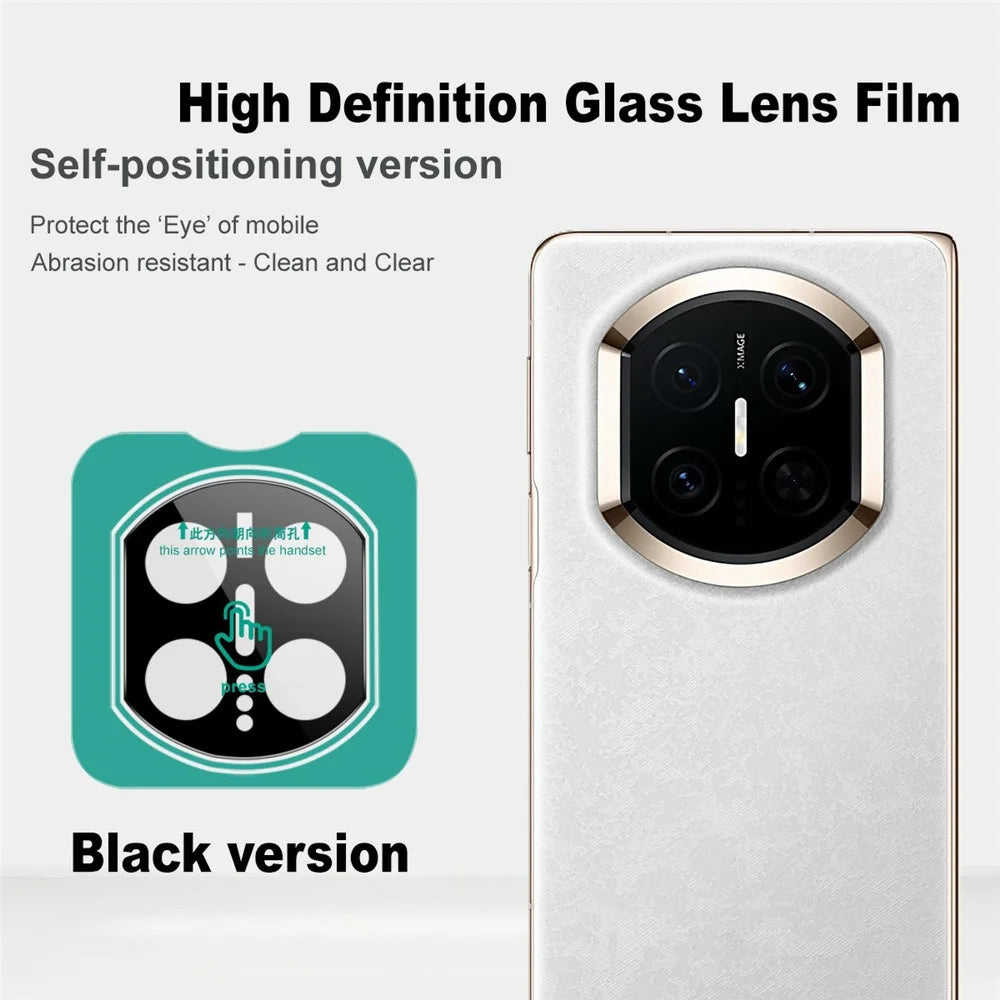 IMAK For Huawei Mate X7 Tempered Glass Full Cover Camera Lens Protector with Self Positioning Frame (Black Version) - 3