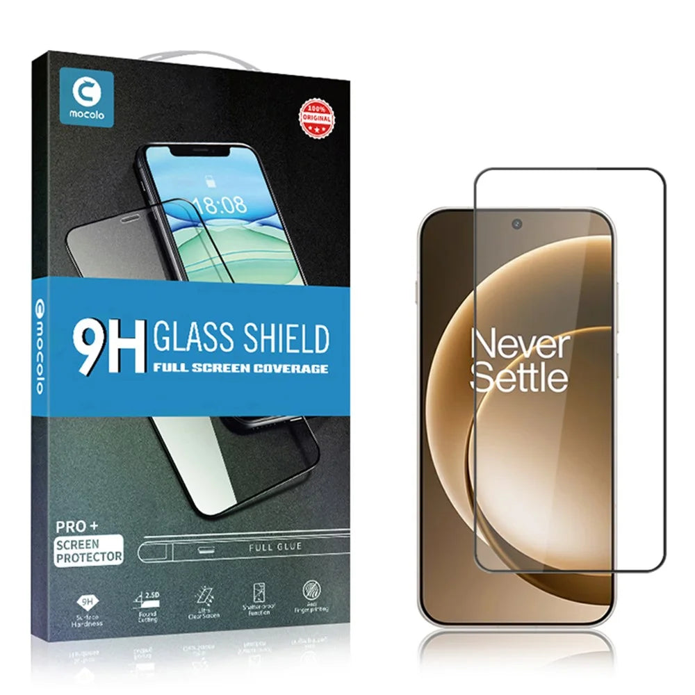 MOCOLO For OnePlus 15 5G Full Screen Protector Anti-Shatter Silk Printing Full Glue Tempered Glass Film - 6