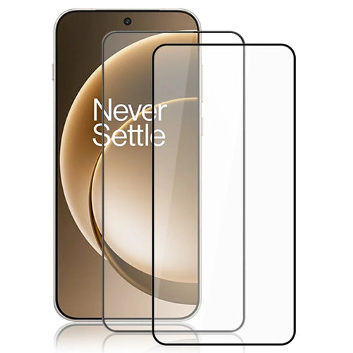 AMORUS 2Pcs For OnePlus 15 5G Full Screen Protector Shatterproof Silk Printing Full Glue Tempered Glass Film - 1