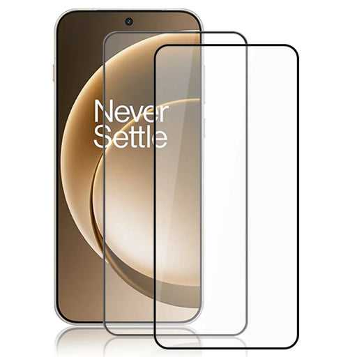 AMORUS 2Pcs For OnePlus 15 5G Full Screen Protector Shatterproof Silk Printing Full Glue Tempered Glass Film - 1