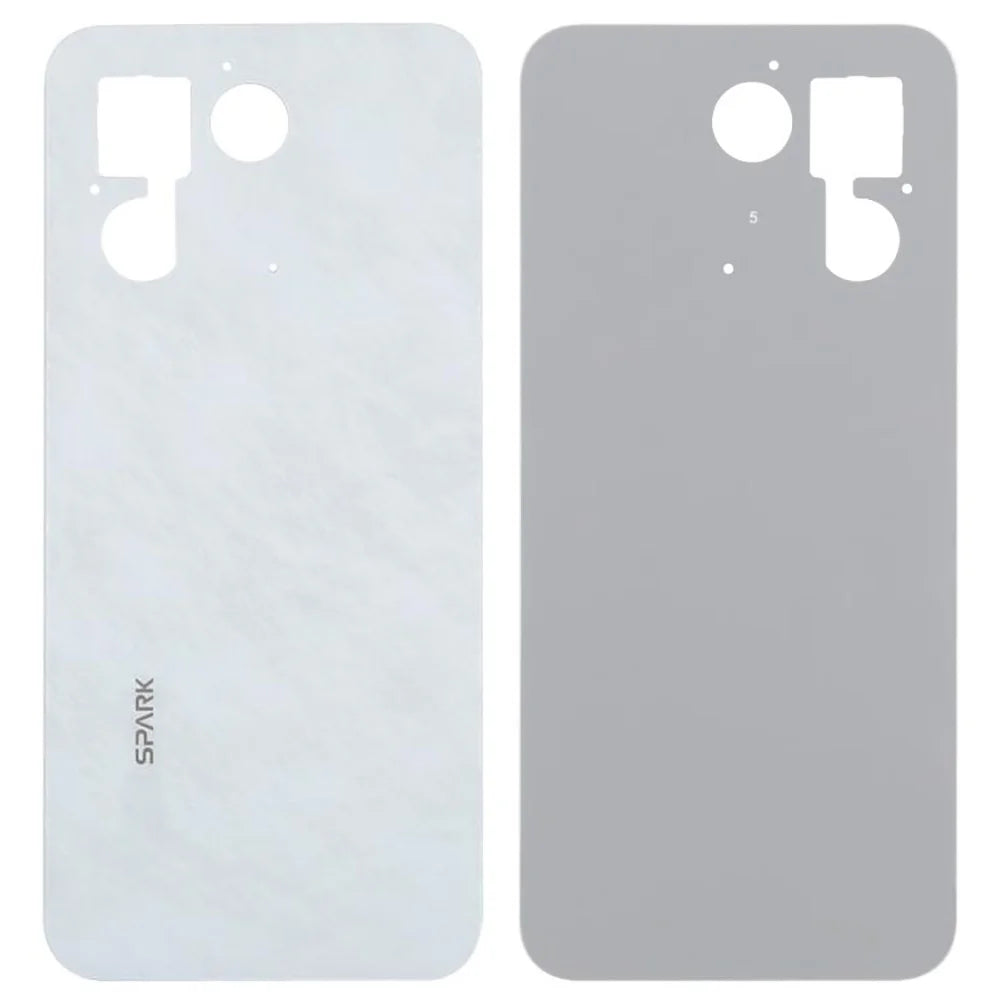 For TECNO Spark 30 5G KL8 Back Battery Housing Cover Replacement Part - White - 1