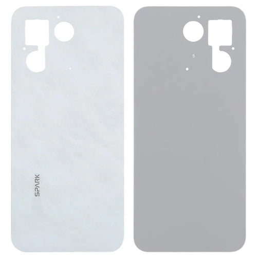 For TECNO Spark 30 5G KL8 Back Battery Housing Cover Replacement Part - White - 1