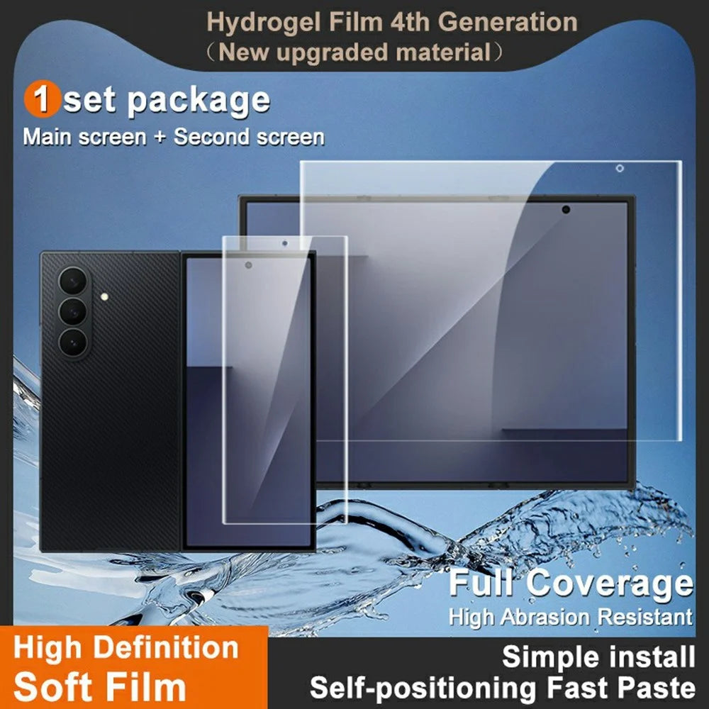 IMAK Hydrogel Film 4th Gen for Samsung Galaxy Z TriFold 5G 1 Set TPU Screen Film (Front Screen + Inner Large Screen) - 2