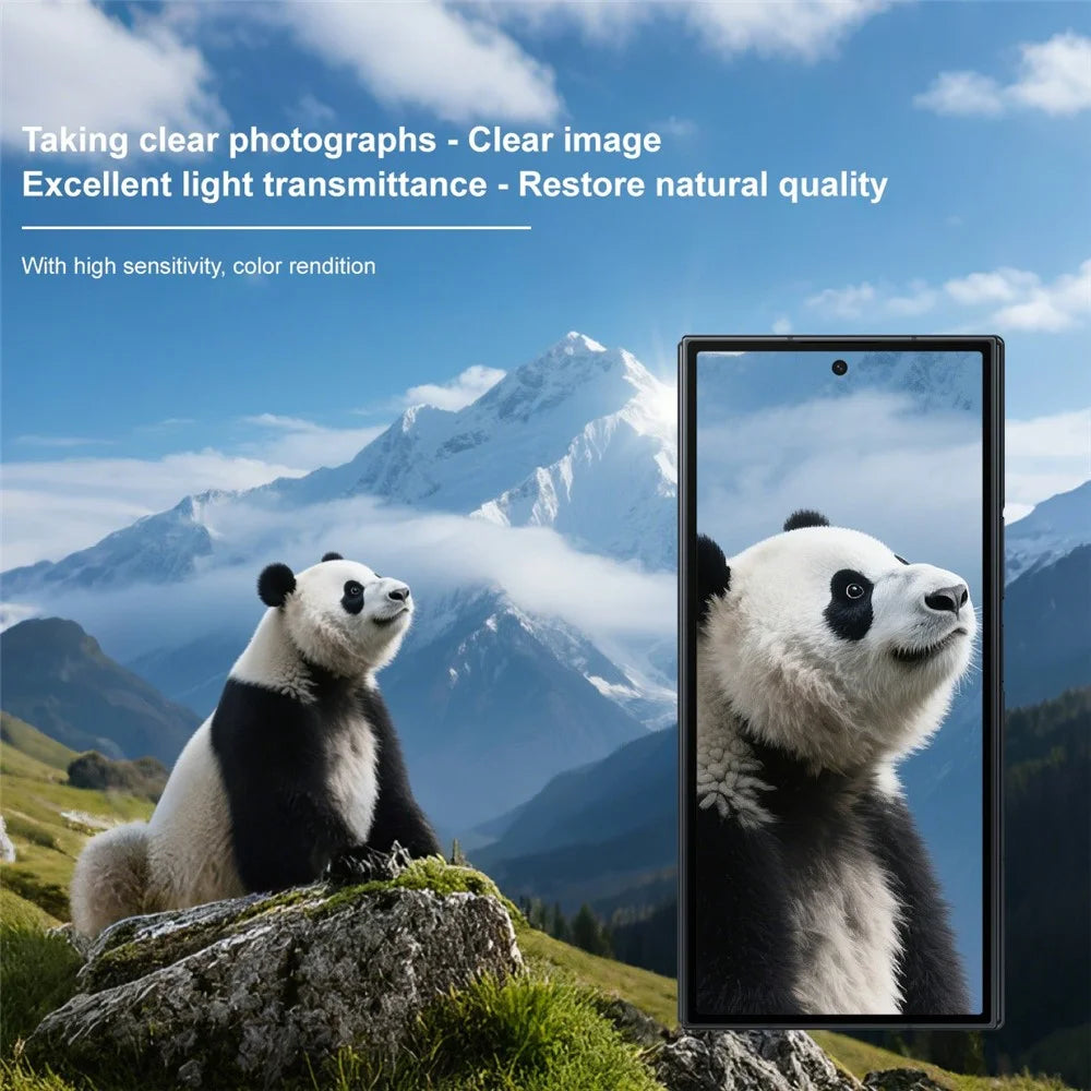 IMAK For Samsung Galaxy Z TriFold 5G Tempered Glass Camera Lens Protector Acrylic Lens Cap (Black Circle Design) - 6