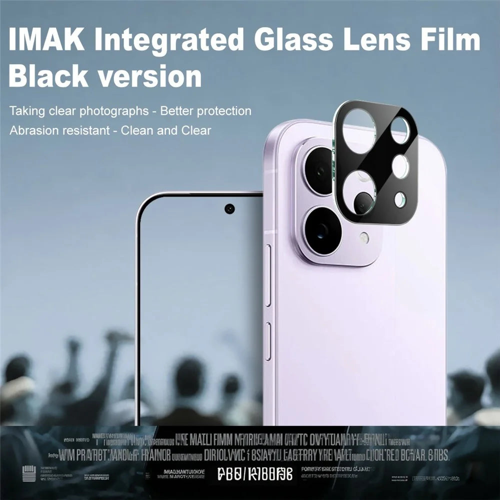 IMAK For vivo S50 5G Tempered Glass Full Cover Lens Film + Acrylic Cap (Black Version) - 2
