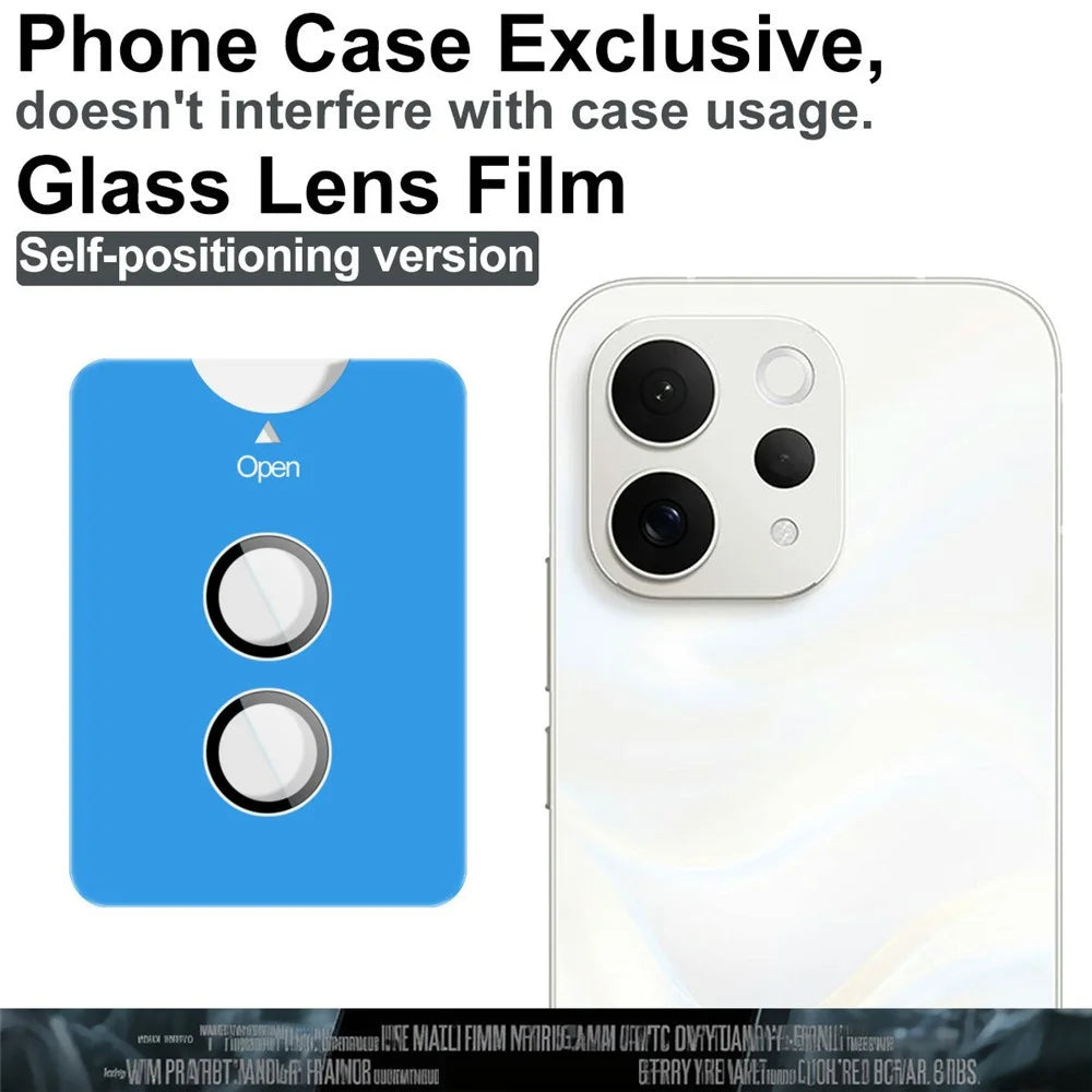IMAK For vivo S50 5G Tempered Glass Camera Lens Protector with Self Positioning Frame (Complete Covering) - 3