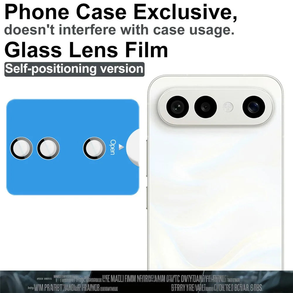 IMAK For vivo X300 FE 5G / S50 Pro mini 5G Tempered Glass Camera Lens Protector with Self Positioning Frame (Complete Covering) - 3