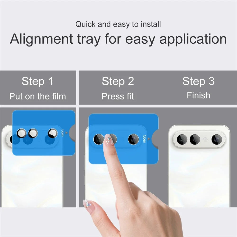 IMAK For vivo X300 FE 5G / S50 Pro mini 5G Tempered Glass Camera Lens Protector with Self Positioning Frame (Complete Covering) - 5
