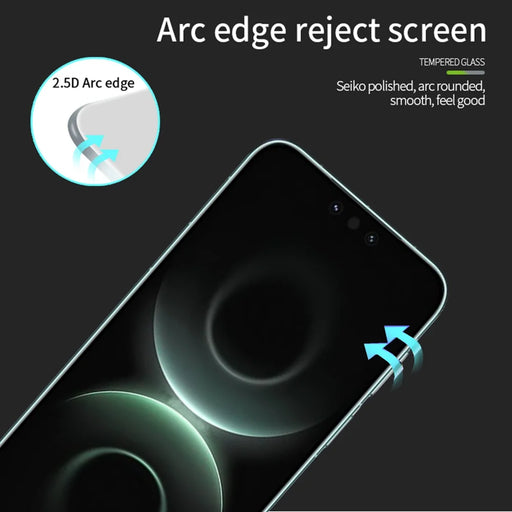 PINWUYO For Huawei Mate 80 RS Ultimate / Huawei Mate 80 Pro Max Tempered Glass Film  JK Series-2 9H Full Screen Protector - Black - 2