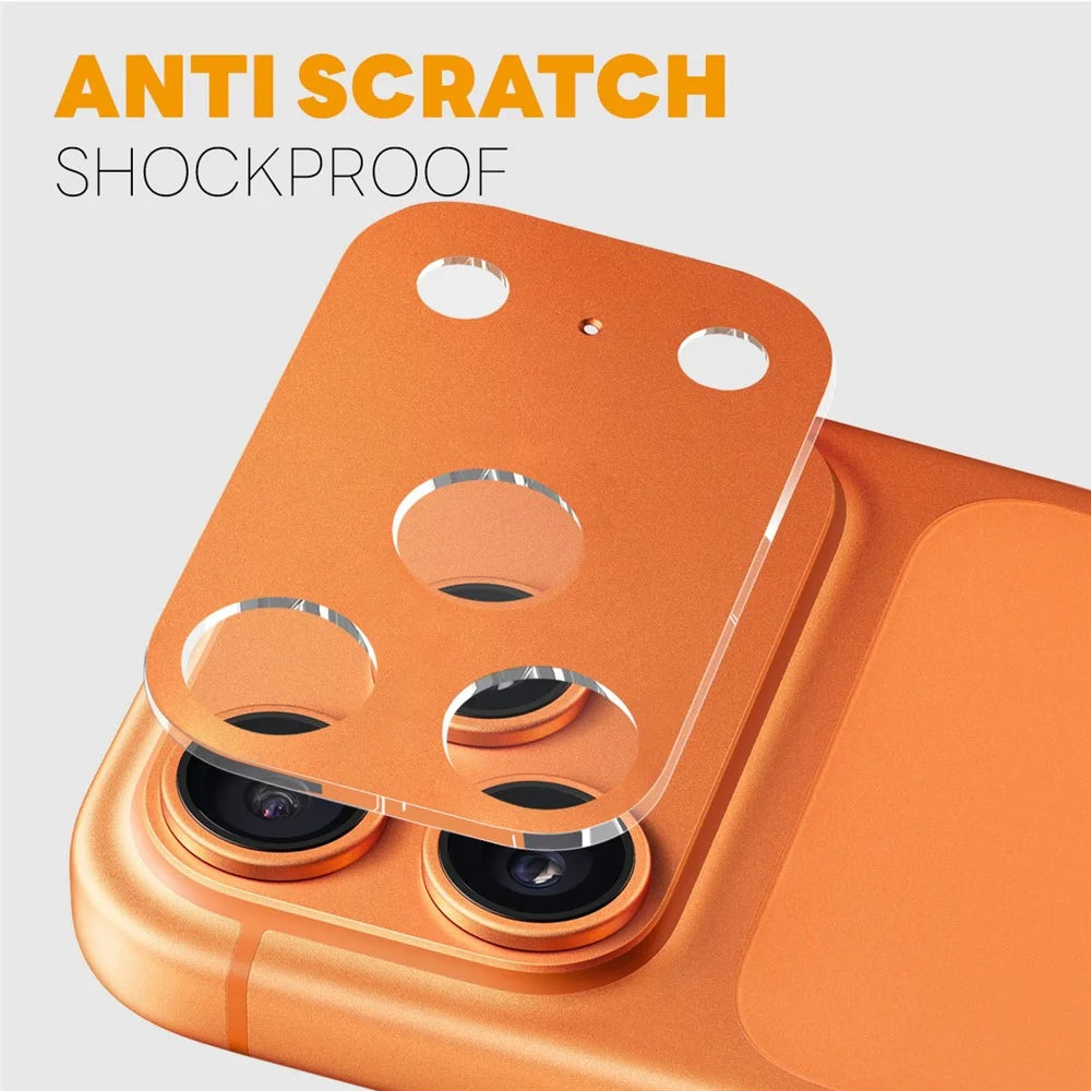 NORTHJO For iPhone 17 Pro Camera Lens Protector Silk Printing 3D Full Coverage Tempered Glass Lens Film - Orange - 3