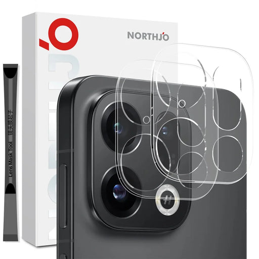 NORTHJO 2Pcs Camera Lens Protector For Oppo Find X9 5G Tempered Glass Clear 3D Integrated Full Coverage - 1