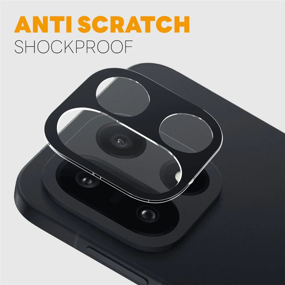 NORTHJO 2Pcs Camera Lens Protector For OnePlus 15 5G Black Silk Printing 3D Clear Tempered Glass Lens Film - 3