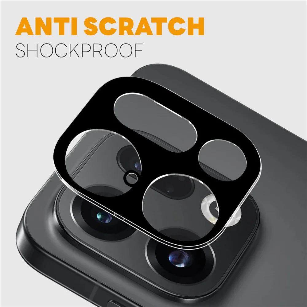 NORTHJO 2Pcs Camera Lens Protector For Oppo Find X9 5G Black Silk Printing 3D Clear Tempered Glass Lens Film - 3