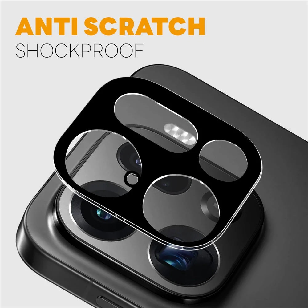 NORTHJO 2Pcs Camera Lens Protector For Oppo Find X9 Pro 5G Black Silk Printing 3D Clear Tempered Glass Lens Film - 3