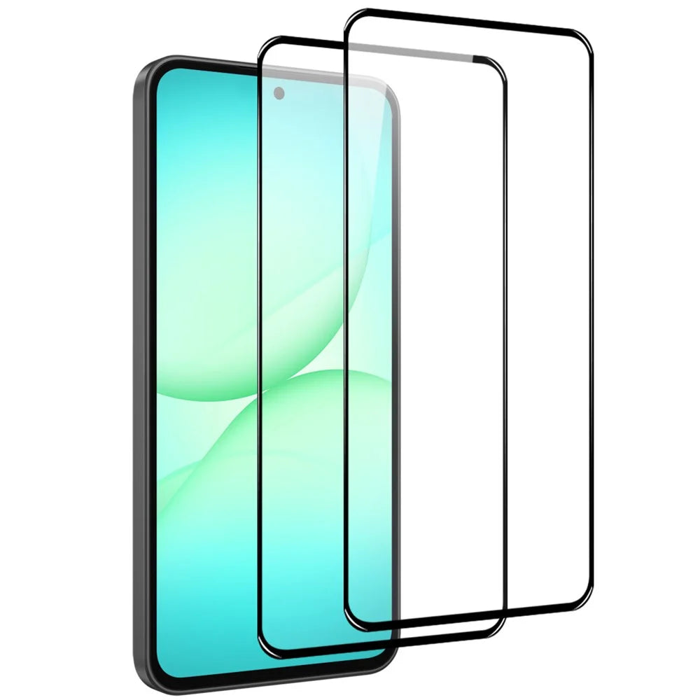 NORTHJO 2Pcs A+ For Samsung Galaxy A57 5G Screen Protector Full Coverage 0.3mm 2.5D High Aluminum-silicon Glass Silk Printing Film - 1