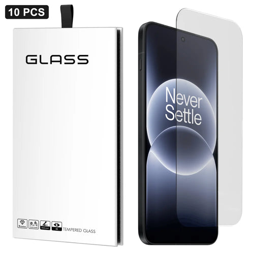 For OnePlus Ace 6 5G 10Pcs Screen Protector 3D Large Arc Edge Thick Glue HD Clear High Aluminium-silicon Glass Film (NOT Complete Covering) - As Shown - 1