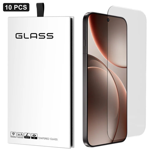 For Oppo Find X9 Pro 5G 10Pcs Screen Protector 3D Large Arc Edge Thick Glue HD Clear High Aluminium-silicon Glass Film (NOT Complete Covering) - As Shown - 1