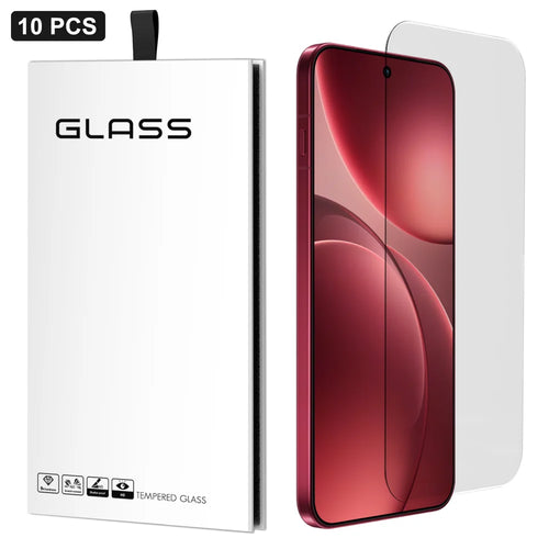 For Oppo Find X9 5G 10Pcs Screen Protector 3D Large Arc Edge Thick Glue HD Clear High Aluminium-silicon Glass Film (NOT Complete Covering) - As Shown - 1