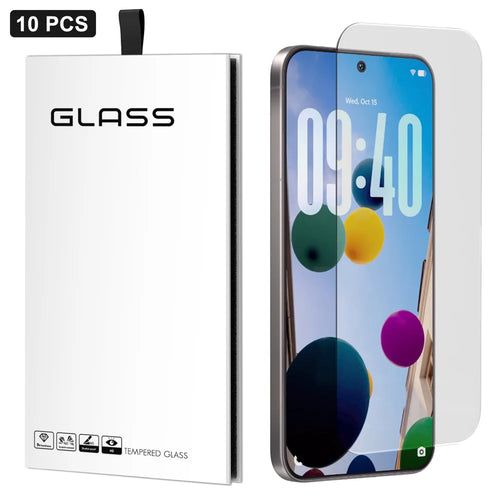 For vivo X300 5G 10Pcs Screen Protector 3D Large Arc Edge Thick Glue HD Clear High Aluminium-silicon Glass Film (NOT Complete Covering) - As Shown - 1
