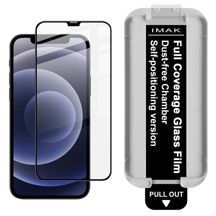 IMAK 3Pcs For iPhone 12 / 12 Pro Tempered Glass Full Screen Protector Full Glue Film with Dust-free Installation Tool - 2