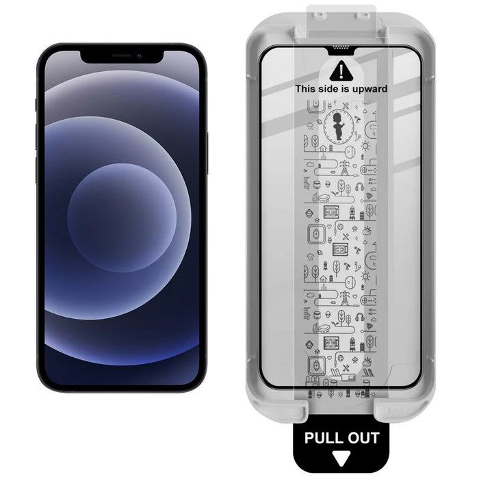 IMAK 3Pcs For iPhone 12 / 12 Pro Tempered Glass Full Screen Protector Full Glue Film with Dust-free Installation Tool - 3