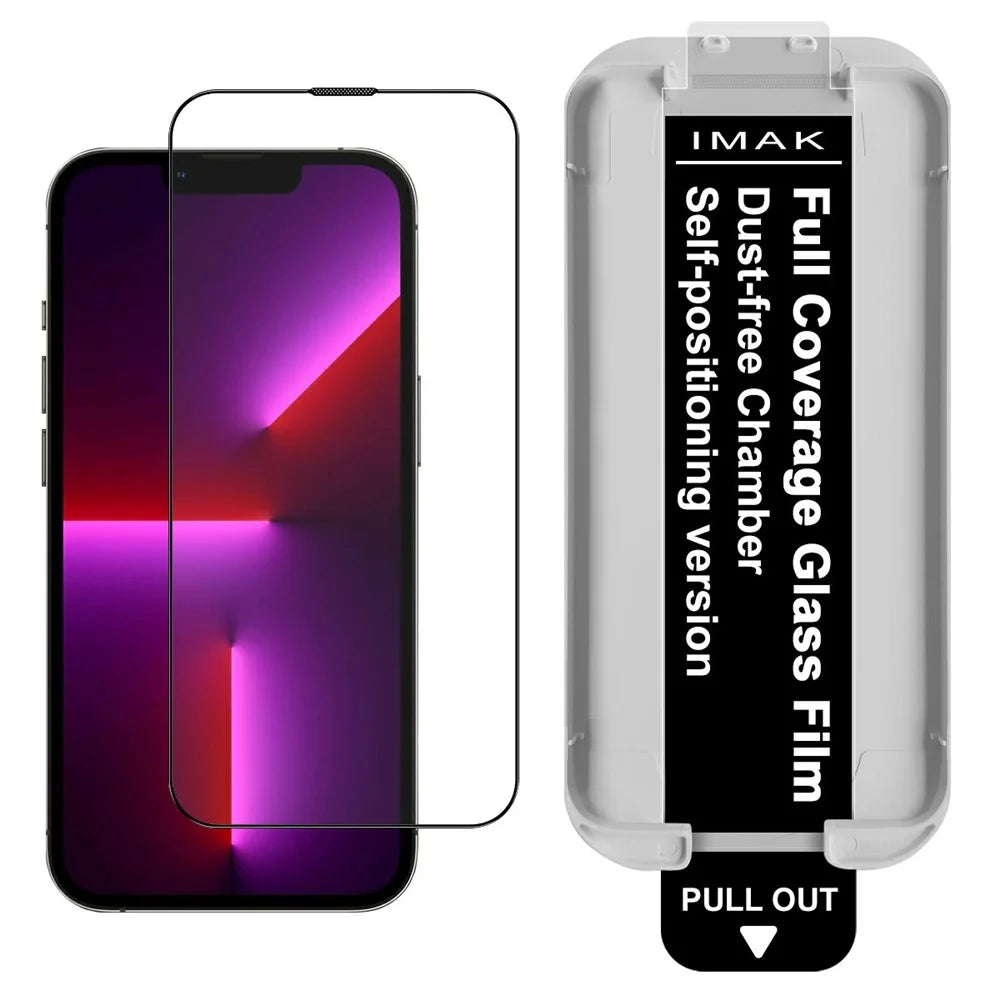 IMAK For iPhone 13 Pro Max Tempered Glass Full Screen Protector Full Glue Film with Dust-free Installation Tool - 1