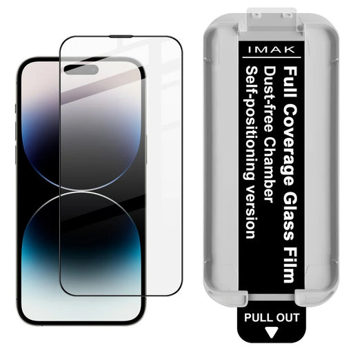 IMAK 3Pcs For iPhone 14 Pro Max Tempered Glass Full Screen Protector Full Glue Film with Dust-free Installation Tool - 2