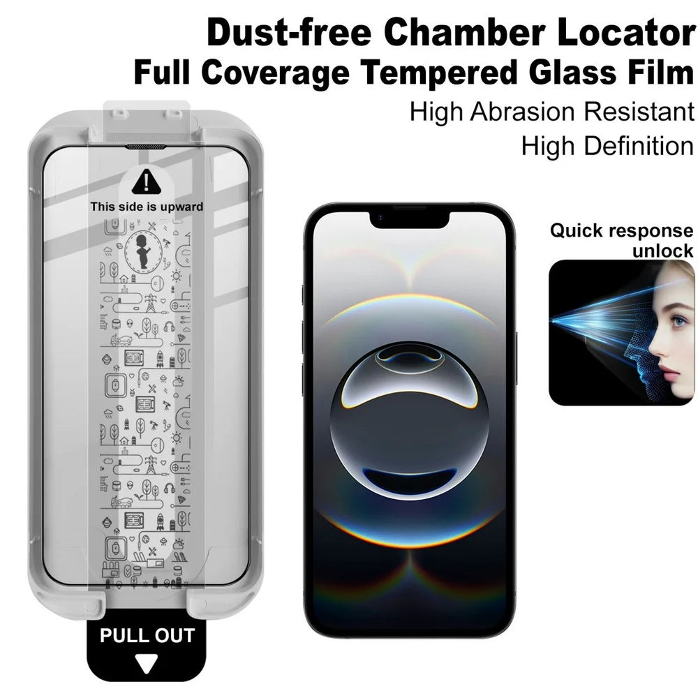 IMAK For iPhone 17e / 16e Tempered Glass Full Screen Protector Full Glue Film with Dust-free Installation Tool - 4
