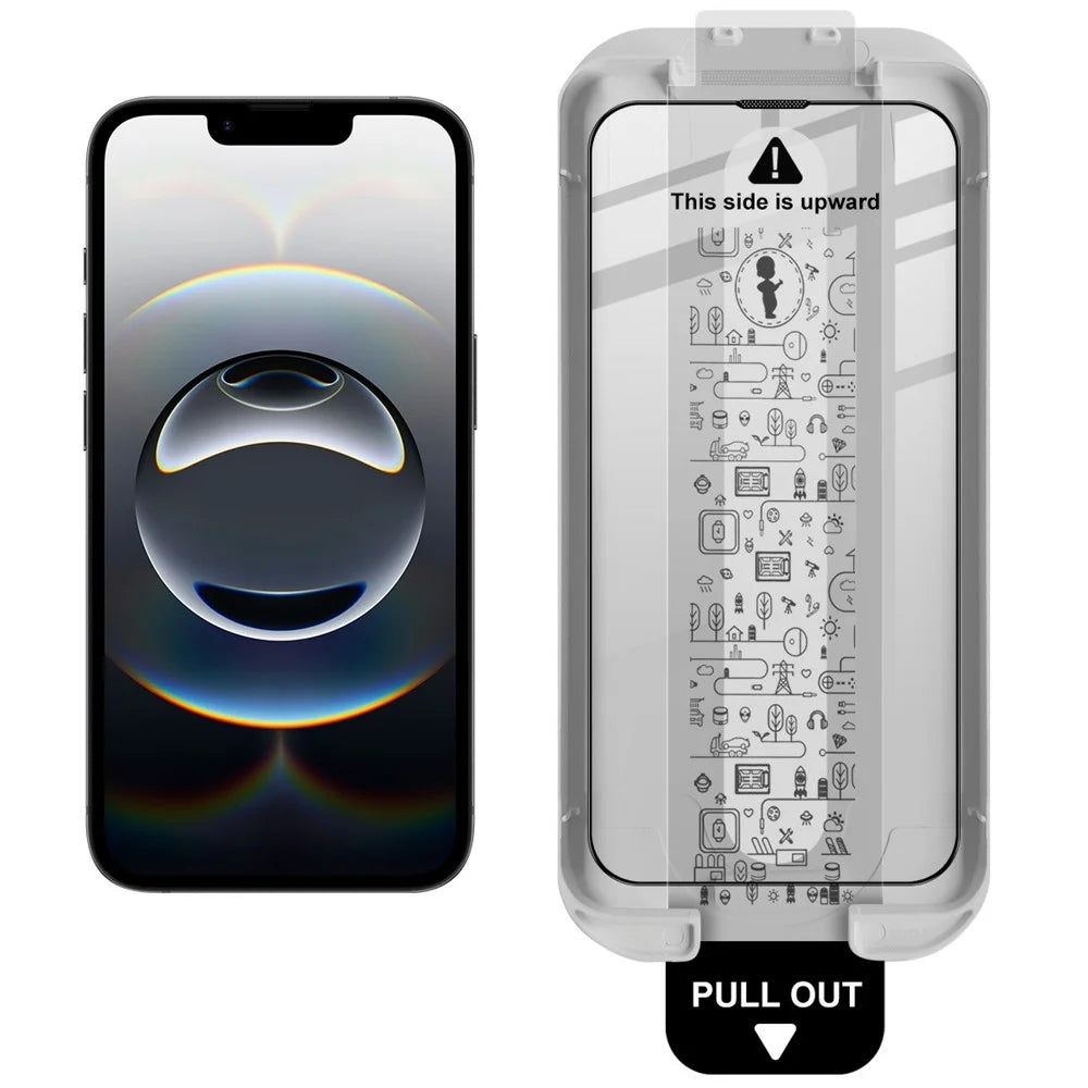 IMAK 3Pcs For iPhone 17e / 16e Tempered Glass Full Screen Protector Full Glue Film with Dust-free Installation Tool - 3