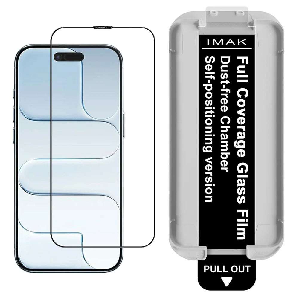 IMAK For iPhone Air Tempered Glass Full Screen Protector Full Glue Film with Dust-free Installation Tool - 1