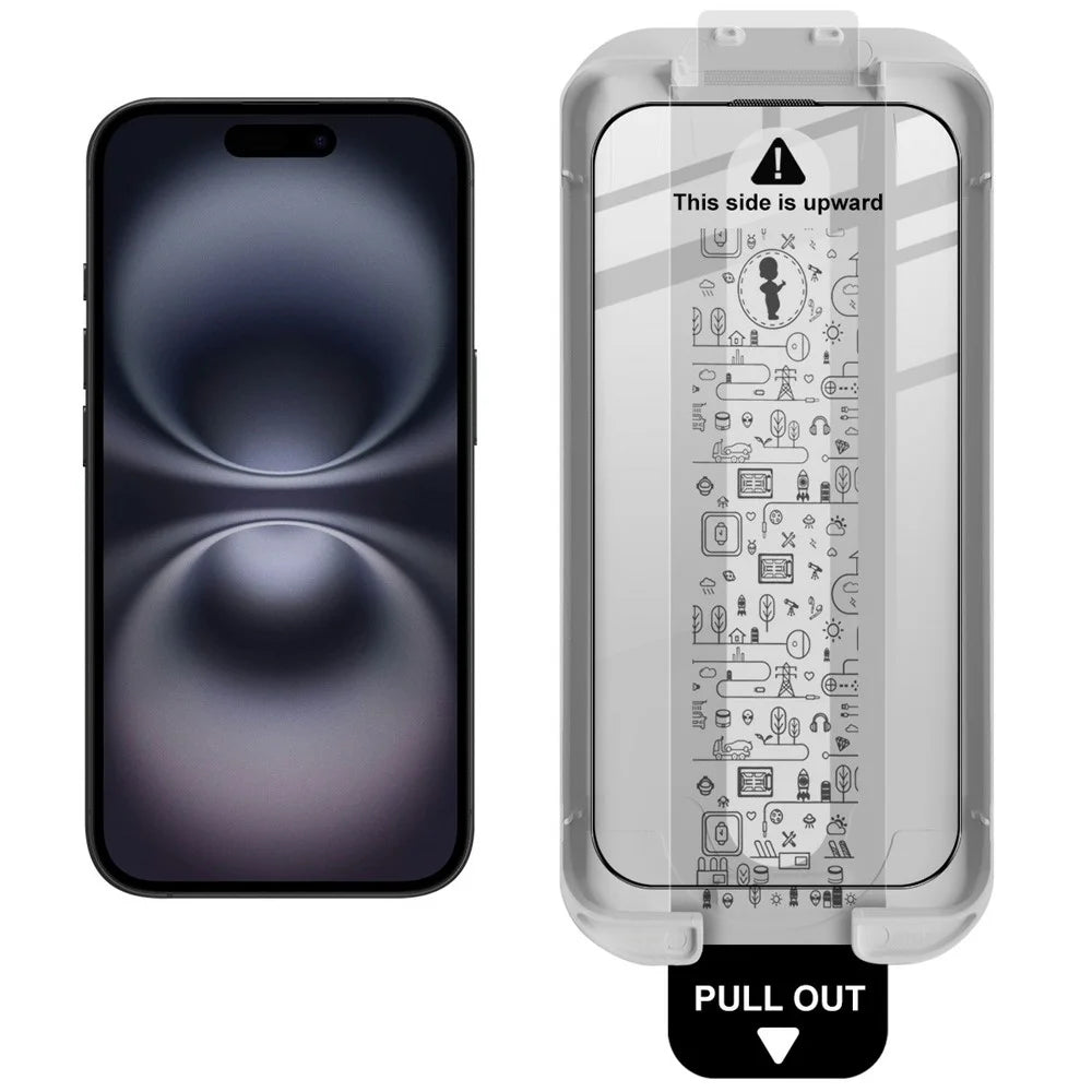 IMAK 3Pcs For iPhone Air Tempered Glass Full Screen Protector Full Glue Film with Dust-free Installation Tool - 3