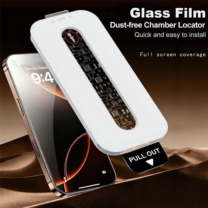 IMAK 3Pcs For iPhone 17 Pro Tempered Glass Full Screen Protector Full Glue Film with Dust-free Installation Tool - 4