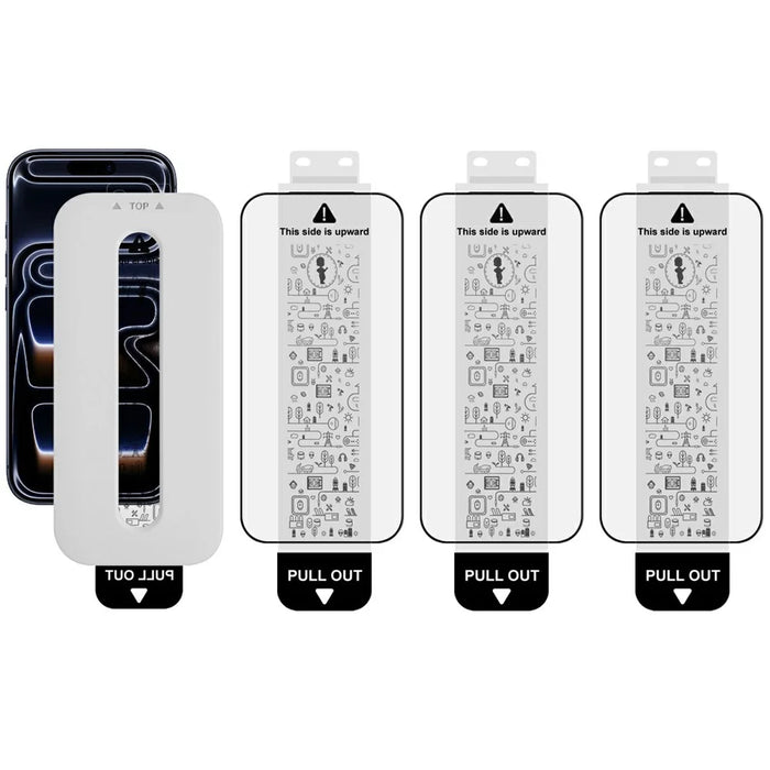 IMAK 3Pcs For iPhone 17 Pro Max Tempered Glass Full Screen Protector Full Glue Film with Dust-free Installation Tool - 1