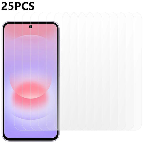 25Pcs For Samsung Galaxy A27 5G Screen Protector Full Glue Tempered Glass High Definition Film (NOT Complete Covering) (No Package, with Wipes Set, Dust-absorber, Guide Sticker) - 1