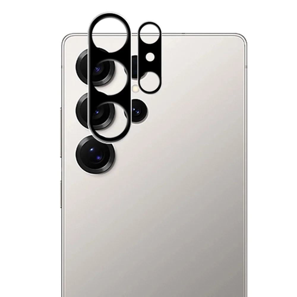 MOCOLO For Samsung Galaxy S26 Ultra Camera Lens Protector Silk Printing Tempered Glass Lens Film (Complete Covering) - Black - 1