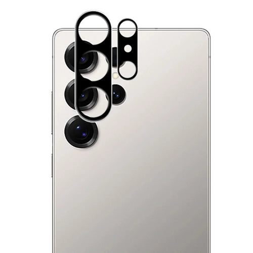 MOCOLO For Samsung Galaxy S26 Ultra Camera Lens Protector Silk Printing Tempered Glass Lens Film (Complete Covering) - Black - 1