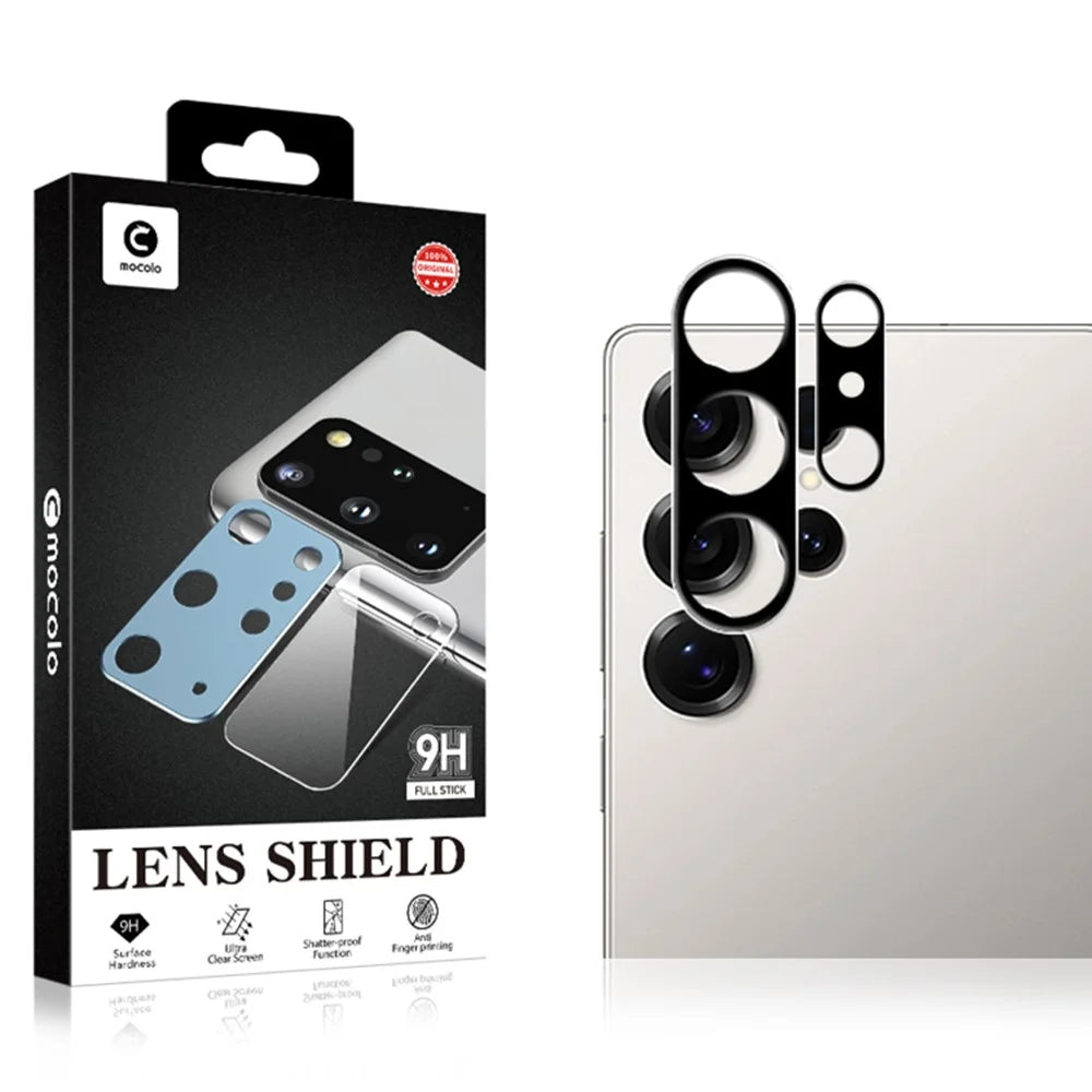 MOCOLO For Samsung Galaxy S26 Ultra Camera Lens Protector Silk Printing Tempered Glass Lens Film (Complete Covering) - Black - 4