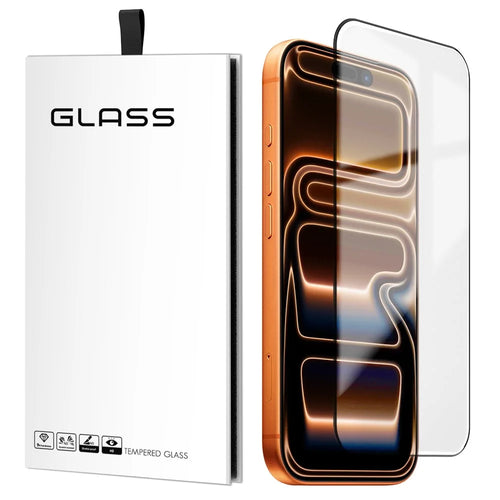 For iPhone 18 Pro Max / 17 Pro Max HD Full Screen Protector 0.18 mm Ultra Thin High Aluminium-silicon Silk Printing Tempered Glass Film - 1