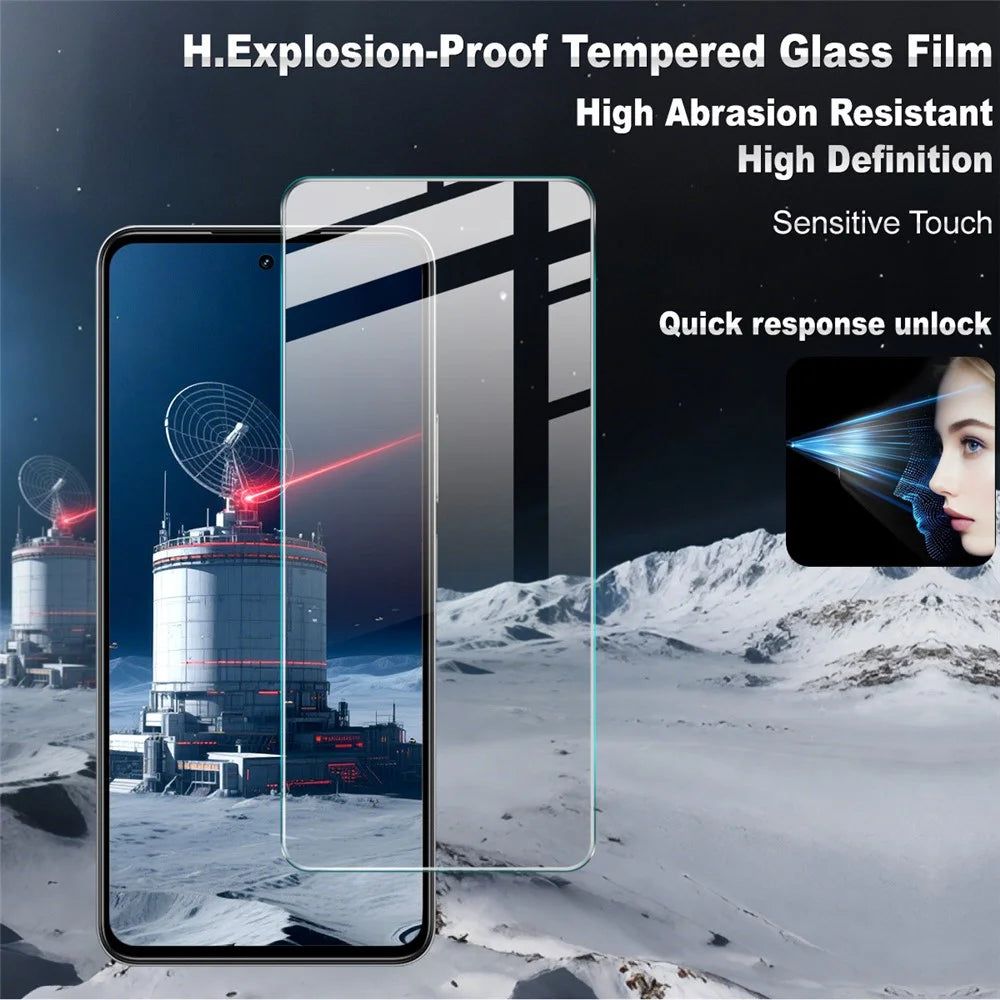 IMAK H Series For Realme P4x 5G (India) Tempered Glass Screen Protector Shatter-Proof Protection (Not Complete Coverage) - 2