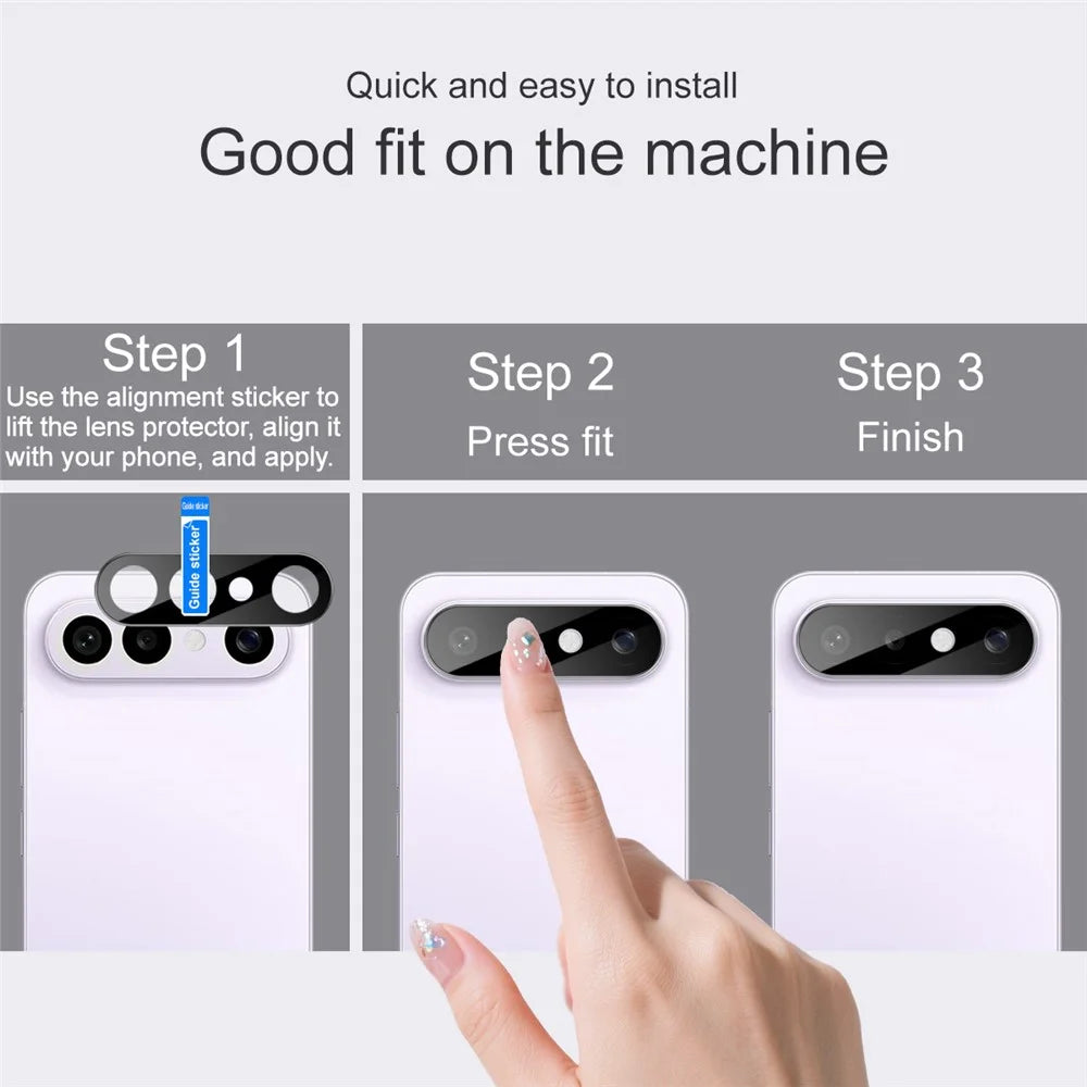 IMAK For vivo X300 FE 5G / S50 Pro mini 5G Camera Lens Protector Tempered Glass HD Clear Full Cover Lens Film (Black Version) - 4