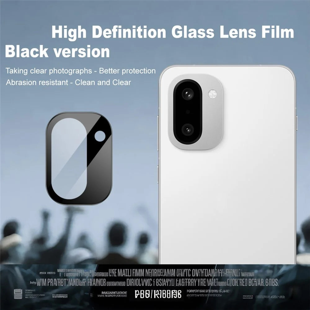 IMAK For OnePlus Ace 6T 5G  /  15R 5G Camera Lens Protector Tempered Glass HD Clear Full Cover Lens Film (Black Version) - 2