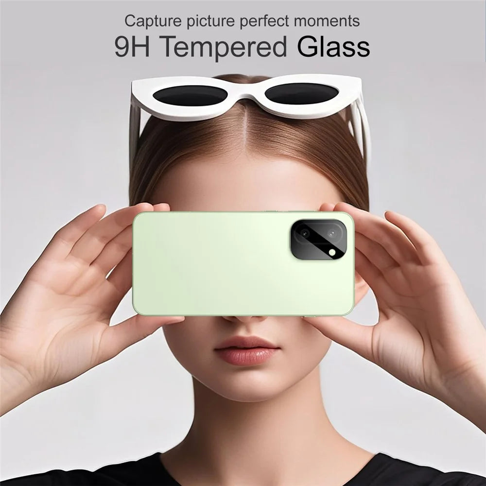 IMAK For OnePlus Ace 6T 5G  /  15R 5G Camera Lens Protector Tempered Glass HD Clear Full Cover Lens Film (Black Version) - 3