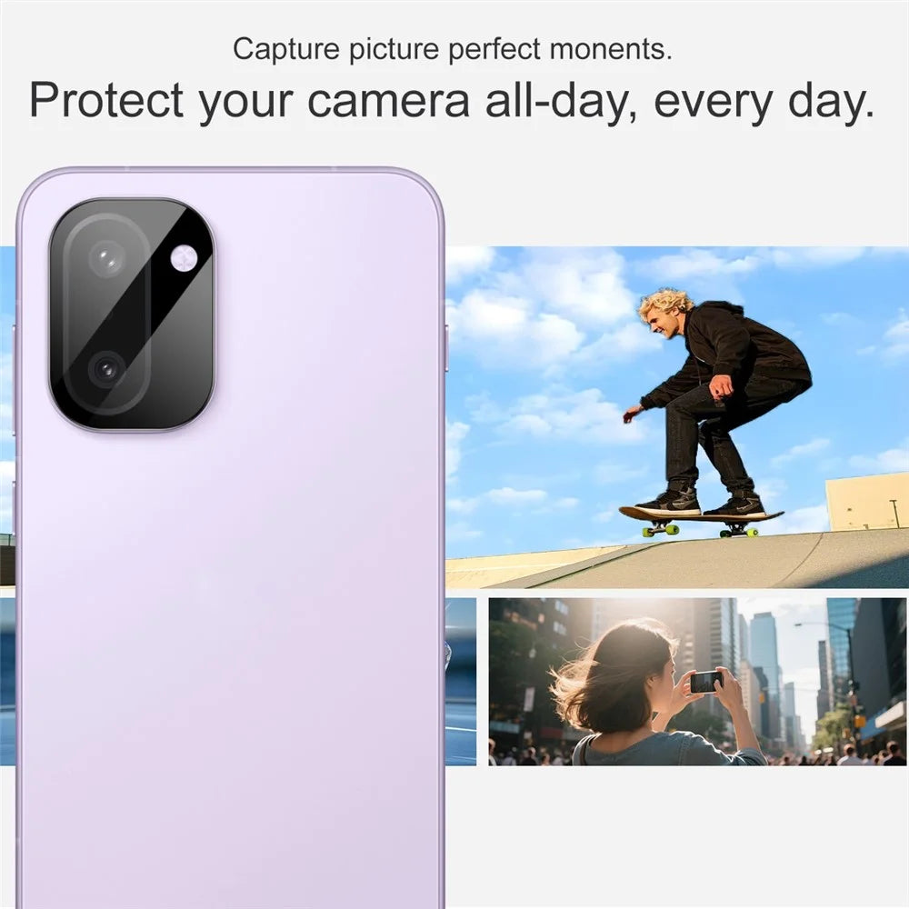 IMAK For OnePlus Ace 6T 5G  /  15R 5G Camera Lens Protector Tempered Glass HD Clear Full Cover Lens Film (Black Version) - 5