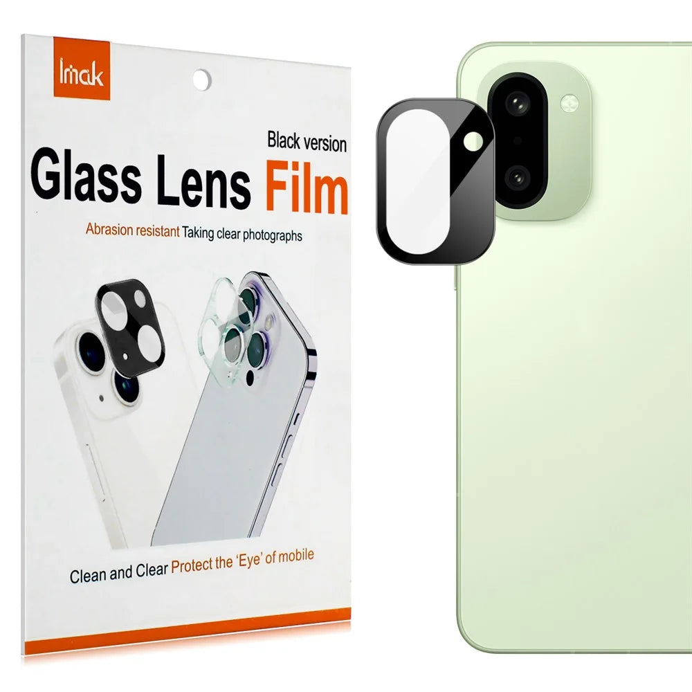 IMAK For OnePlus Ace 6T 5G  /  15R 5G Camera Lens Protector Tempered Glass HD Clear Full Cover Lens Film (Black Version) - 7