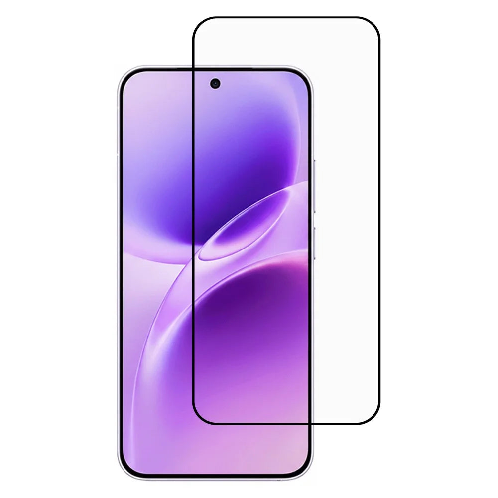 For vivo S50 Pro mini 5G Full Screen Protector Full Glue Arc Edge HD High Aluminium-silicon Glass Film with Black Silk Print Edge (Fingerprint Unlock) - 1