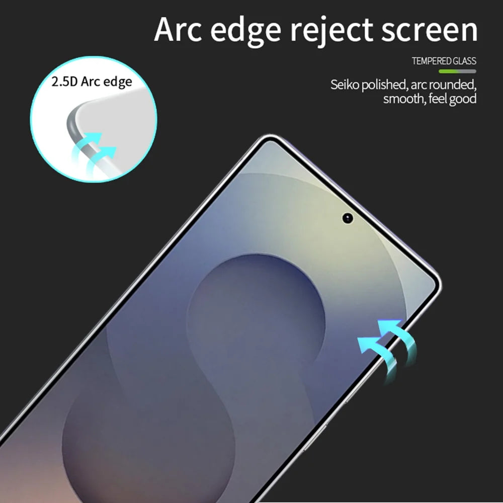 MOFI For Samsung Galaxy S26 Ultra Screen Protector  9H Full Glue Full Coverage High Aluminum-Silicon Glass Film - Black - 2