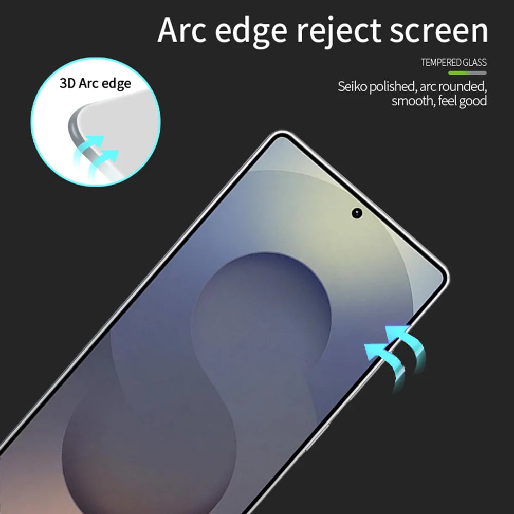 MOFI For Samsung Galaxy S26 Ultra Screen Protector  9H 3D Curved Full Glue Full Coverage Tempered Glass Film - Black - 2