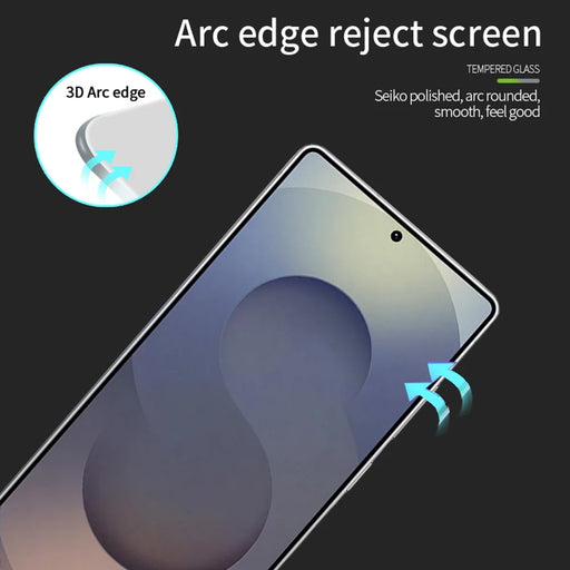 PINWUYO For Samsung Galaxy S26 Ultra Tempered Glass Film  Explosion-proof 9H 3D Full Glue Full Screen Protector - Black - 2