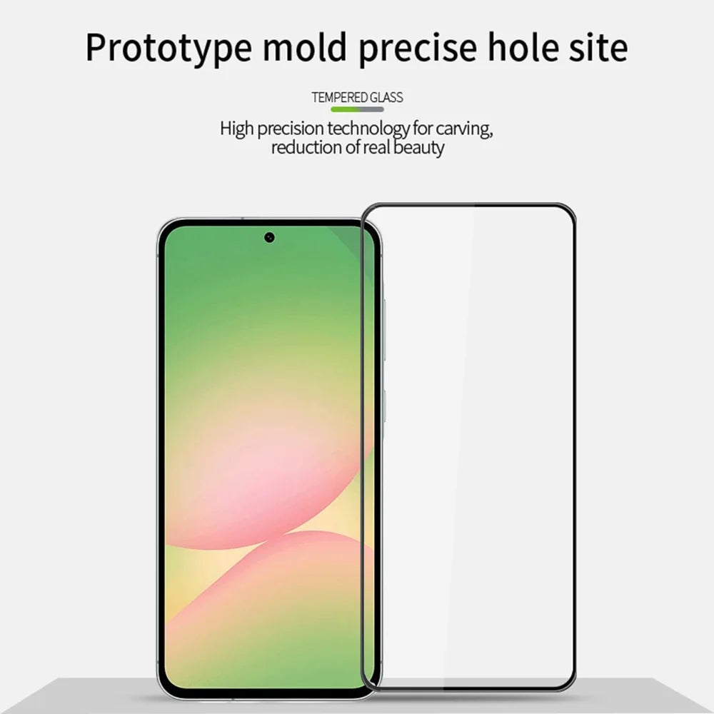 PINWUYO For Samsung Galaxy A37 5G / Galaxy A57 5G Tempered Glass Film  Explosion-proof 9H 3D Full Glue Full Screen Protector - Black - 3