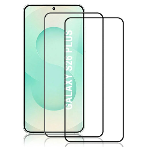 AMORUS 2Pcs For Samsung Galaxy S26+ Full Screen Protector Shatterproof Silk Printing Full Glue Tempered Glass Film - 1